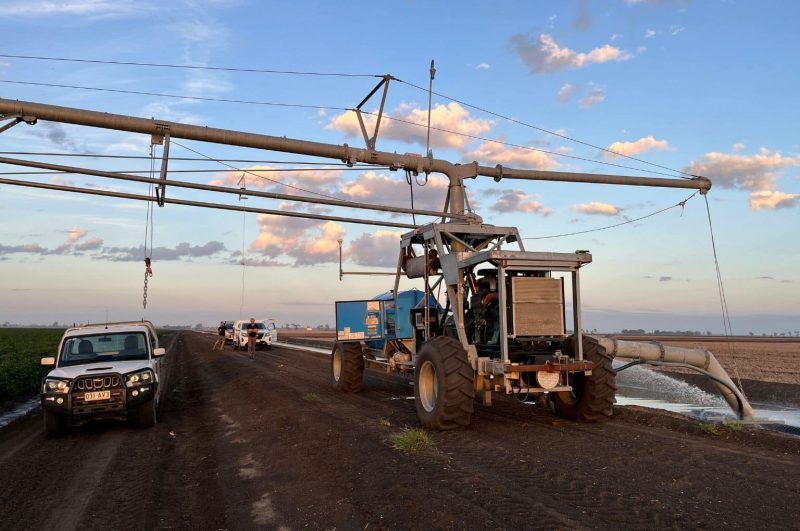 Valley irrigation powered by Volvo Penta